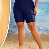 Swim Curve Bottom de bikini de cintura ancha con bolsillo para telefono