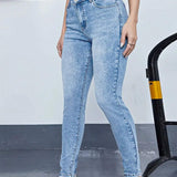 Prive Jeans Elasticos Ajustados Con Bajo Ajustado