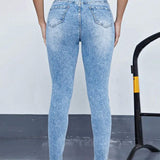 Prive Jeans Elasticos Ajustados Con Bajo Ajustado