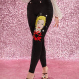 Marilyn Monroe X  Leggings Decorados Con Botones Con Estampado De Personajes Y Estrellas