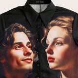 Neu Kidcore Dopamine Camisas Estampadas Vintage Informales Para Hombre Y Mujer