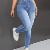 PETITE Jeans Entallados De Mujer Con Bolsillos