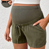 Shorts de cintura ajustable y cinturon para maternidad