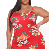 Vestido Midi Body Moves - Red Floral