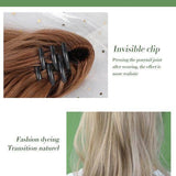 Unitalla / Dorado 1 pieza extensión de cabello cola de caballo rizada larga