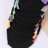 10 pares Calcetines con patron de rayas multicolor