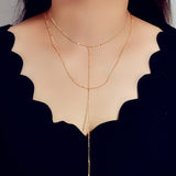 3 piezas/set colgante geometrico de moda collar de cadena de plata multicapa con colgantes de circulo y triangulo para mujeres, perfecto para decoraciones de fiesta