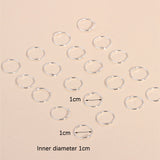Popular 20 piezas/set anillo de nariz minimalista cobre simple y elegante para mujeres y ninas unisex
