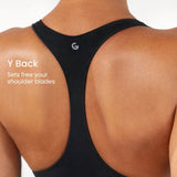 FeatherFit™ Body halter de cuello redondo de espalda nadadora
