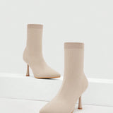 Cuccoo Everyday Collection Botas calcetin minimalista con tacon de punta