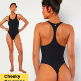 FeatherFit™ Body halter de cuello redondo de espalda nadadora