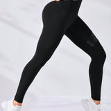 Yoga High Street Leggings deportivos con estampado de letra de cintura ancha