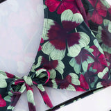 Conjunto De Dos Piezas De Bikini Con Estampado Floral