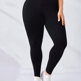 Yoga Basic Pantalones Deportivos De Yoga Legging Sin Costuras De Adelgazamiento Para Mujeres De Talla Grande