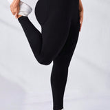 Yoga Basic Pantalones Deportivos De Yoga Legging Sin Costuras De Adelgazamiento Para Mujeres De Talla Grande