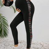Pantalones Ajustables De Punto Con Estampado Geometrico Para Maternidad