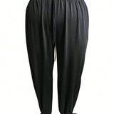 NEW Daily&Casual Pantalones Jogger Casual De Talla Grande Con Cintura Ajustable Y Cordon