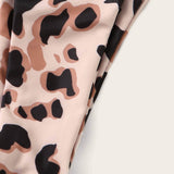 Multicolor / L Bikini tanga triángulo de leopardo
