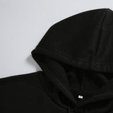 Negro / M Buzos con capucha con cordón con forro térmico unicolor