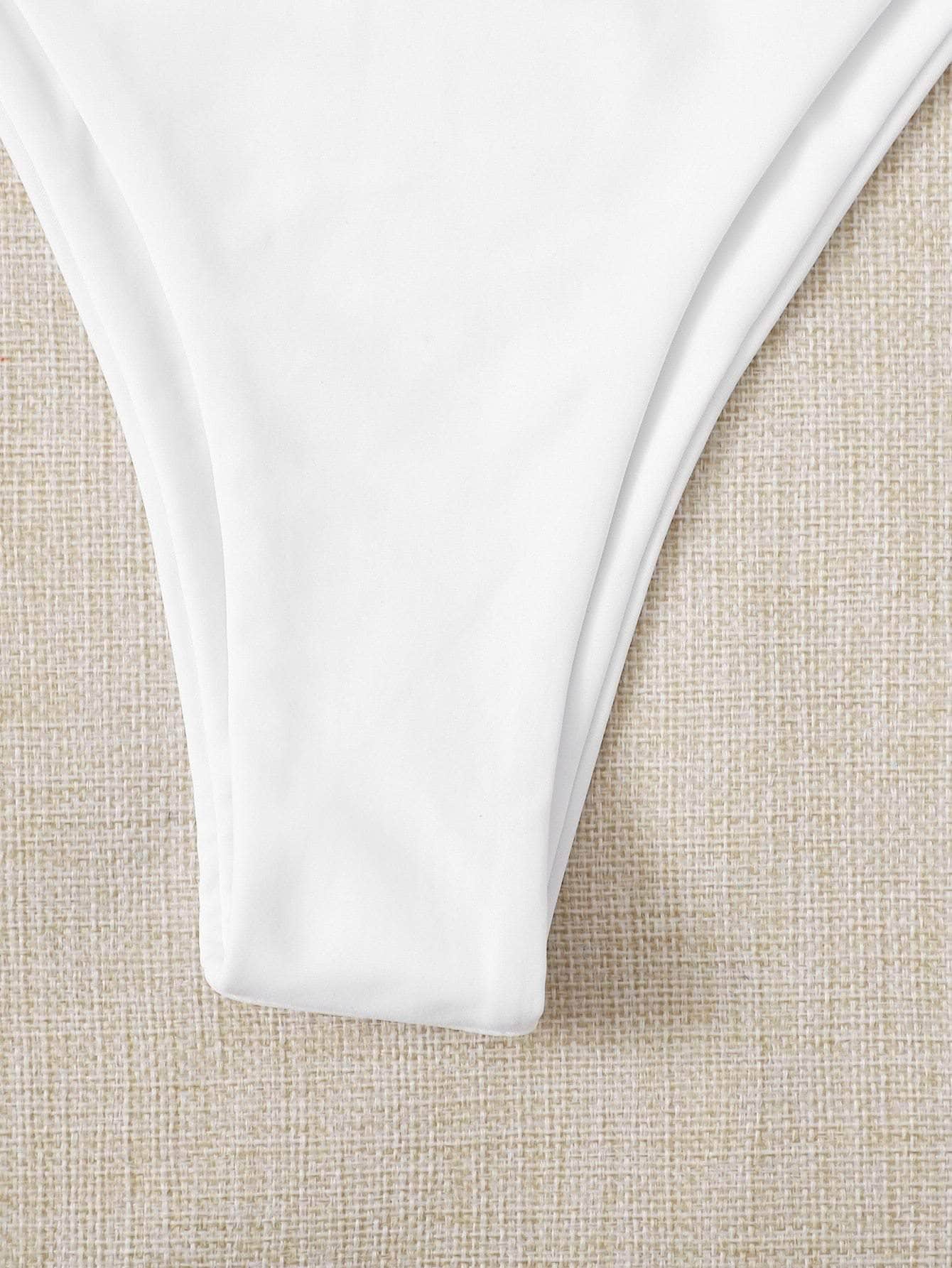 Blanco / L Tangas bikini de pierna alta