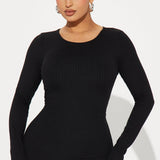 Vestido mini de doble capa Dena - Negro