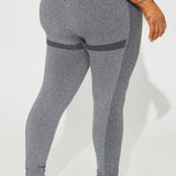 Mallas Tipo Deportivo Pump Infinity Seamless Shaping - Gris Suave