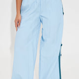 Pantalón If You Behave Windbreaker Track - Azul Claro