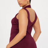 Camisa Top Every Direction Asymmetrical Criss Cross - Vino