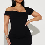 Vestido largo Skye Snatched - Negro