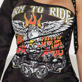 Vestido mini Street Rider Camo - Camuflaje
