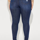 Pantalón De Mezclilla Rasgado Higher Frequency Stretch - Deslavado Oscuro