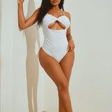 Traje de baño Liz Twist de una pieza - Blanco