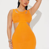Vestido mini Chelsi Jersey - Naranja