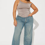Camisa Top On Replay Twist Shoulder - Piedra