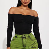 Pantiblusa Kelly Off Shoulder - Negro