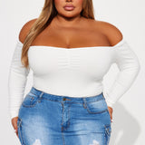 Pantiblusa Kelly Off Shoulder - Hueso
