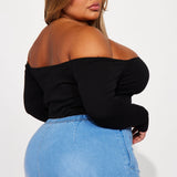 Pantiblusa Kelly Off Shoulder - Negro
