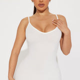 Vestido Midi Rasgado Brenda - Blanco