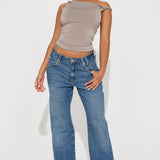Camisa Top On Replay Twist Shoulder - Piedra