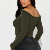 Suéter Madisyn Off Shoulder - Oliva