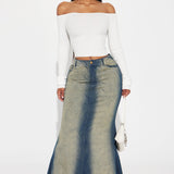 Suéter Madisyn Off Shoulder - Marfil