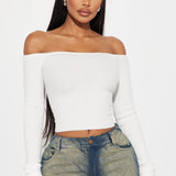 Suéter Madisyn Off Shoulder - Marfil