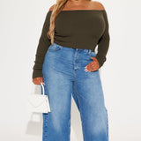Suéter Madisyn Off Shoulder - Oliva