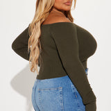 Suéter Madisyn Off Shoulder - Oliva