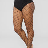 Medias Fall Harder Fishnets - Negro
