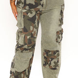 Pantalón Cargo Pierna Amplia Upgrade You 31 - Oliva/Combo
