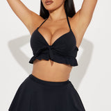 Falda Solana 2 Piezas Bikini - Negro