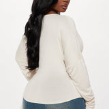 Camisa Top Raylene Cowl Neck - Beige