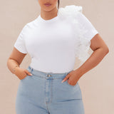 Camiseta Marielos Ruffle - Blanco