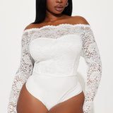 Pantiblusa Katie Lace Off Shoulder - Crema
